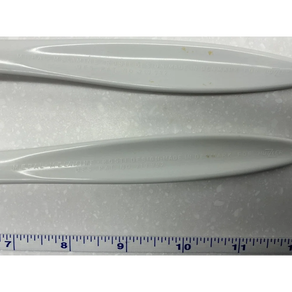 Lot of 2 Vintage Hutzler Kitchen Serving Forks White